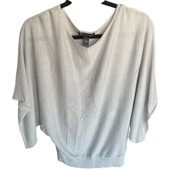 INC international concepts light gray batwing blouse size small - Picture 1 of 6